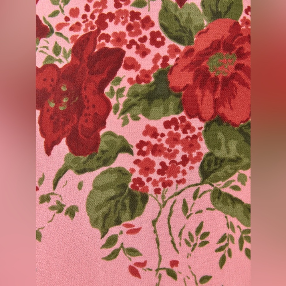 Reformation Pink Floral Midi Dress - Picture 4 of 4